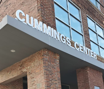 Exterior of the Cummings Center building